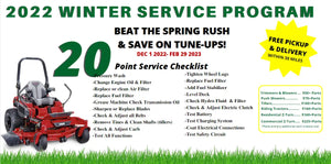 Get your Lawn Mower Serviced Today! Free Pickup and Delivery!