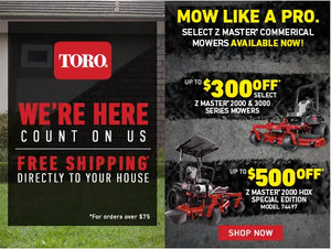SAVE BIG ON TORO Z MASTERS RIGHT NOW!