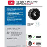 Toro/Michelin Tweel For Specific Titan HD Z Master &