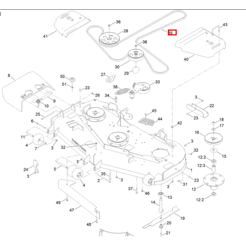 OEM 60 Inch Toro Z Master 60 Inch Deck Belt (132-5982) – Outdoor
